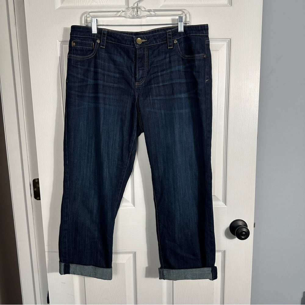 Kut from the Kloth Dark Blue Boyfriend Jeans